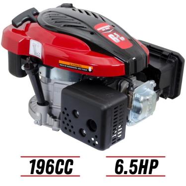 Imagem de Motor Estacionário Robusto Kawashima GV-650 Com Eixo Vertical Curto 196cc 6,5HP À Gasolina Para Rabeta de Barco