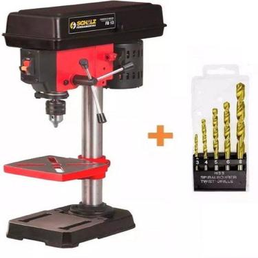 Imagem de Furadeira De Bancada 1/2`` 13Mm Fb13 Schulz + Jogo Brocas