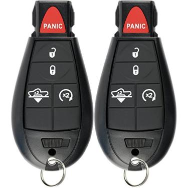 Imagem de KeylessOption Alarme de chave de carro sem entrada sem chave para suspensão pneumática Ram 1500 2500 3500, GQ4-53T (pacote com 2)