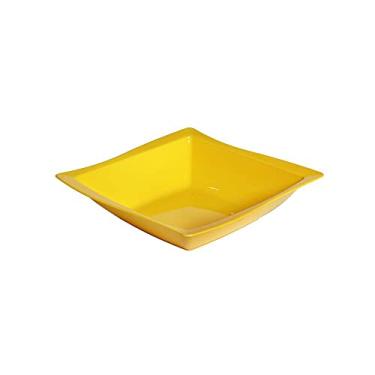 Imagem de Saladeira Moove Quadrada 25x25 Amarela em Plástico Resistente Linha Tropical Linha Premium