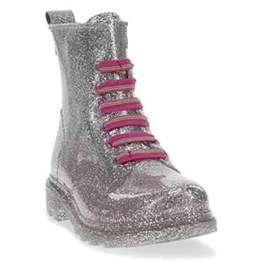 Imagem de Western Chief Bota Chuva Infantil de PVC Combat (bebêcriança pequena), Prata, 9 Toddler