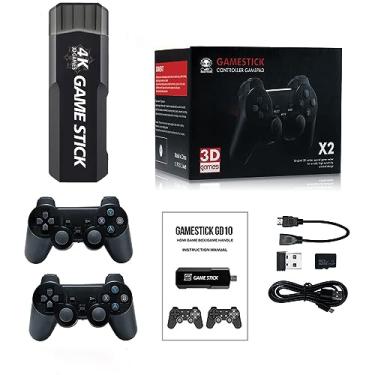 DAFUSHOP Videogame Stick 10mil Jogos 64gb 2 Controles Sem Fio