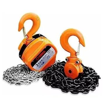 Imagem de Talha Manual Terra Equipamentos 5 Toneladas Corrente Dupla 3M Aço