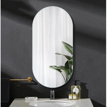 Imagem de Espelho Decorativo Lapidado Oval 60X80cm - Woodglass