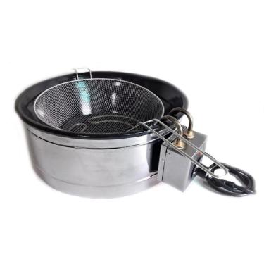 Imagem de Fritadeira Elétrica 3 Litros Tacho Esmaltado Preto 220v