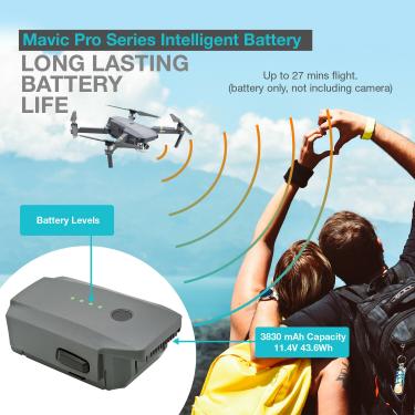 Imagem de Bateria para MAVIC PRO Drone  3830mAh  Bateria de Substituição LiPo para DJI Mavic Pro Platinum  FPV