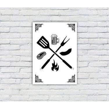 Imagem de Placa Decorativa MDF Cantinho do Churrasco 22