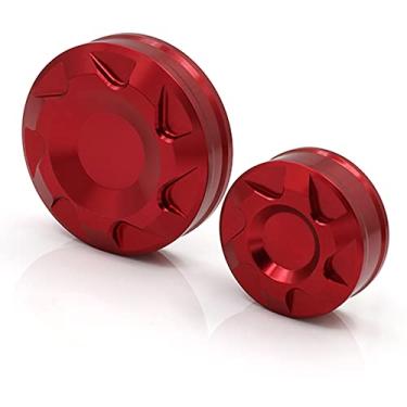 Imagem de crazy sport Tampa do reservatório de fluido da embreagem do freio dianteiro traseiro compatível com YZFR1 YZFR6 YZFR7 MT09 MT07 CBR1000RR CB1000R TRACER 9/GT Z1000SX Z900RS ZX-6R Tampa do cilindro