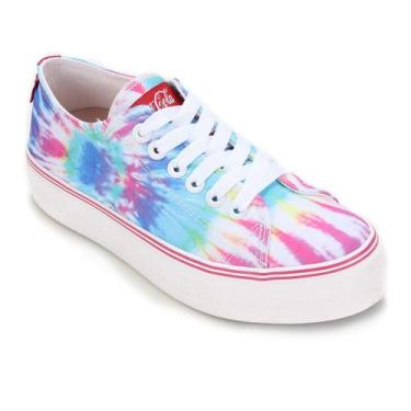 Imagem de Tênis Coca-Cola Plataforma Tie Dye Feminino