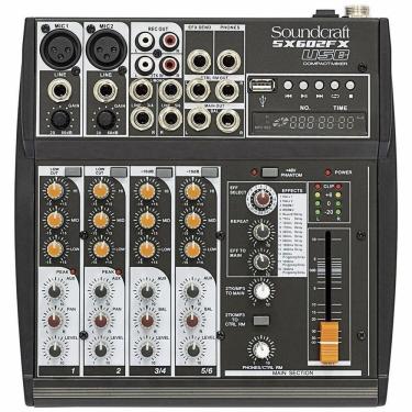 Imagem de Mixer Analogico Soundcraft Sx602fx 6 Canais Usb