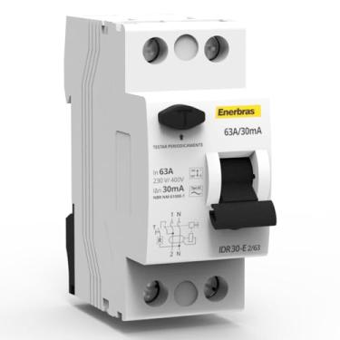 Imagem de INTERRUPTOR DIFERENCIAL RESIDUAL BIPOLAR 63A/30MA - ENERBRAS IDR30-E2/63