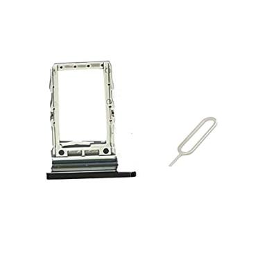 Imagem de UPONEW Para Samsung Galaxy Z Flip 4 2022 SM-F721U F7210 im Card Tray & Micro SD SIM Card Holder Container Replacement Part (preto)