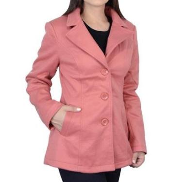 Imagem de Casaco Feminino Facinelli By Mooncity Rosa Coral - 610226-Feminino