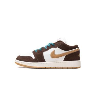 Imagem de Big Kids Air Jordan 1 Low SE GS Cacao Wow Gradeschool FB2216 200, Fio Cacao Wow/Cacao Wow-barbante, 19