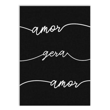 Imagem de Placa Decorativa Amor Gera Amor Decoração Quarto Sala Casal