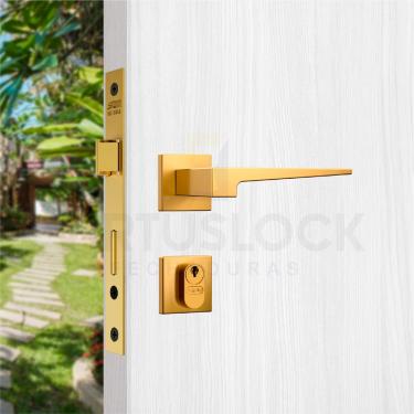 Imagem de Fechadura Externa Polaris 3200 Dourada MAQ40 Stam Dourado