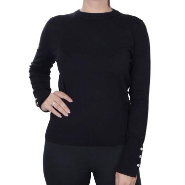 Imagem de Blusa Feminina Dudalina ML Tricot Preta - 660205-Feminino