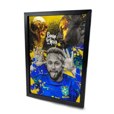 Imagem de Quadro Neymar Sonho Do Hexa Brasil Copa Do Mundo - Complet Casa