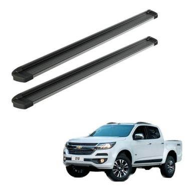 Imagem de Estribo S10 2022 Cabine Dupla Preto Frente Polida - Bepo