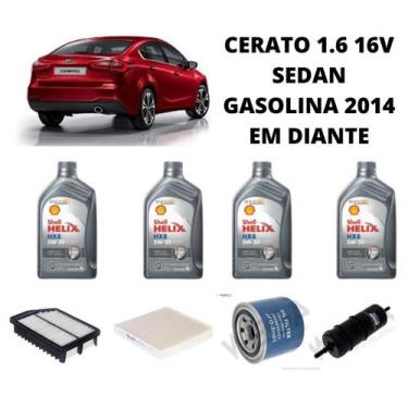 Imagem de Kit revisão troca de oleo kia cerato 1.6 16v 2014 em diante - SHELL