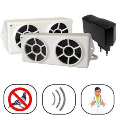 Imagem de Repelente Eletrônico Espanta Pombos Ultrassônico 02 Emissores REP02 ME