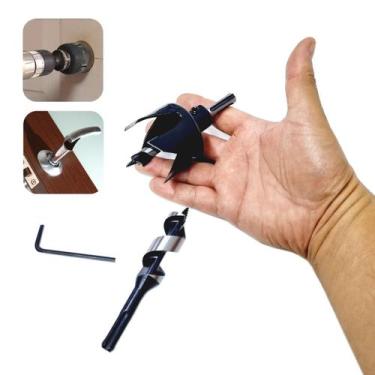 Imagem de Kit 2 Brocas Cava Instalação Fechadura Gabarito 22x54mm - IDEA+PRO