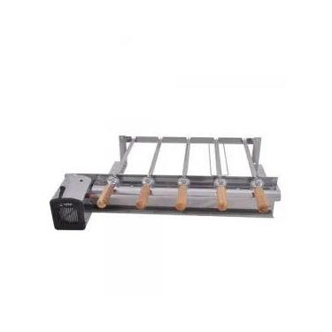 Imagem de Kit giratório churrasqueira pré - moldada Inox pré Regulável Lobo Chur