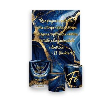 Imagem de Painel De Festa Vertical 1,50 x 2,20 + Trio De Capas Cilindro - Pastor