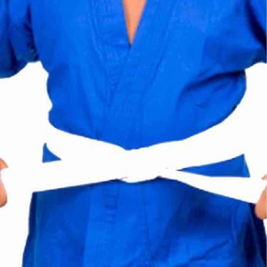 Imagem de Faixa Kimono Haganah Graduação Basic Reforçada, Branco, A2