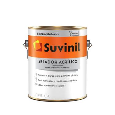 Imagem de Selador Acrílico 3.6L - Suvinil - 53445344 - Unitário - BASF