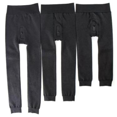 Imagem de 1 Meia Calça Térmica Infantil Flanelada Masculina 2 a 12 anos fleece S
