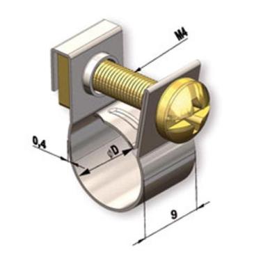 Imagem de Abraçadeira Simplex fabricada totalmente em aço Carbono - Código GRA02