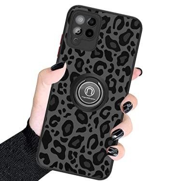 Imagem de KANGHAR Capa compatível com T-Mobile Revvl 6 Pro 5G, design de leopardo, textura de pneu antiderrapante + capa protetora de TPU resistente à prova de choque compatível com T-Mobile Revvl 6 Pro com suporte de anel de telefone