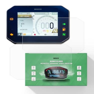 Imagem de Mogico Kit protetor de tela de painel de vidro nano para motocicleta para Aprilia Tuono V4 RSV4 Factory 2021-2025 / Tuareg 660 2022+ / Moto Guzzi V100 / Energica Experia (2 x antirreflexo)