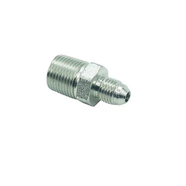Imagem de CDQBWKJGFJ 2 peças adaptador de tubo 1/10.2 cm macho 37° Flare JIC x 3/20.3 cm macho NPT aço hidráulico encaixe