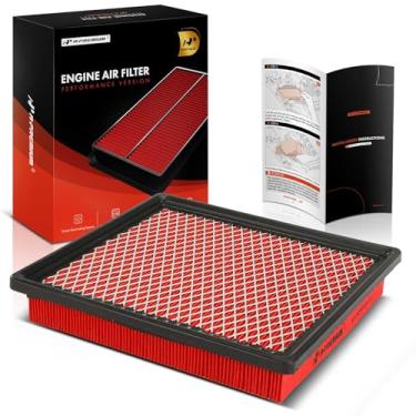 Imagem de A-Premium Filtro de ar do motor pré-lubrificado compatível com Dodge Grand Caravan 01-10, Avenger 08-14, Caravan & Chrysler Town & Country, 200, Sebring, Voyager, Cirrus e Volkswagen Routan