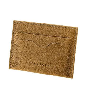 Imagem de Porta-Cartão Couro Mariart Zircônio 2.0, Bronze