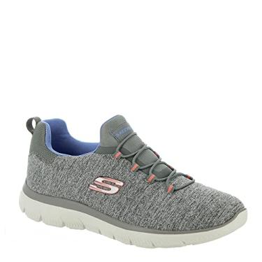 Imagem de Skechers Tênis feminino Summits Quick Getaway Slip-On, Cinza/azul Gybl, 38