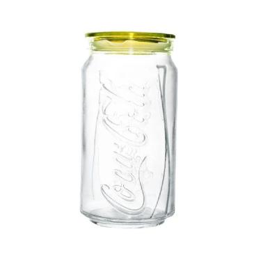 Imagem de Pote De Vidro Coca-Cola Tampa Amarelo 1Litro 