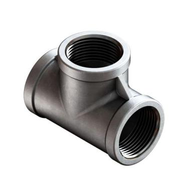 Imagem de Kit 05x tee inox 304 150 bsp 1/4'' - CONEXÕES EM AÇO INOX