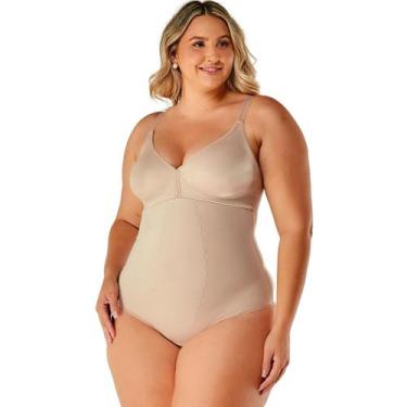 Imagem de Body De Compressão Modelador Redutor Vi Lingerie Control Plus Size Tam