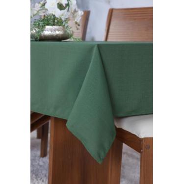 Imagem de Toalha De Mesa Luxo 6 Lugares Linho Rústico E Minimalista - JVBORDADO,