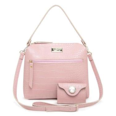 Imagem de Kit Bolsa Saco Alça de Mão + Transversal Removível + Carteira Willibag