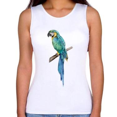 Imagem de Regata Feminina Arara Azul - Foca na Moda, Branco, M