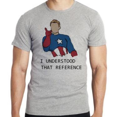 Imagem de Camiseta  Capitão América  entendi a referência Blusa criança infantil