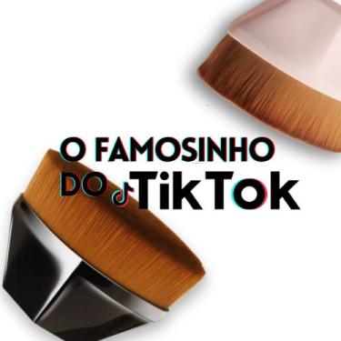 Imagem de Pincel Mágico Hexagonal Base Maquiagem Tiktok Flawless Brush - Kabuki,