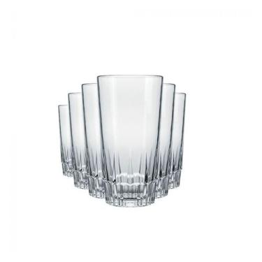 Imagem de Kit 6 Copos Nadir Vegas Long 330ml de Vidro Transparente - Paulo Rober