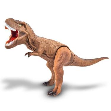 Imagem de Boneco Dinossauro De Vinil Tiranossauro Rex Em Vinil T-rex 25 Cm Bee T
