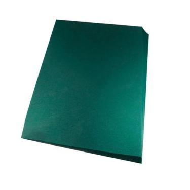 Imagem de Capa para encadernação A4 Verde PP Couro 0,30mm 100un - Lassane