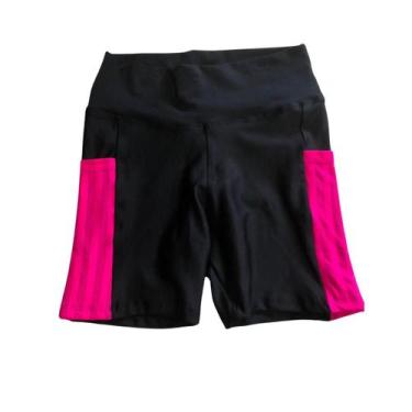 Imagem de Short com Bolso Meninas Adolescentes Estilo Fitness Juvenil - WM, P, R
